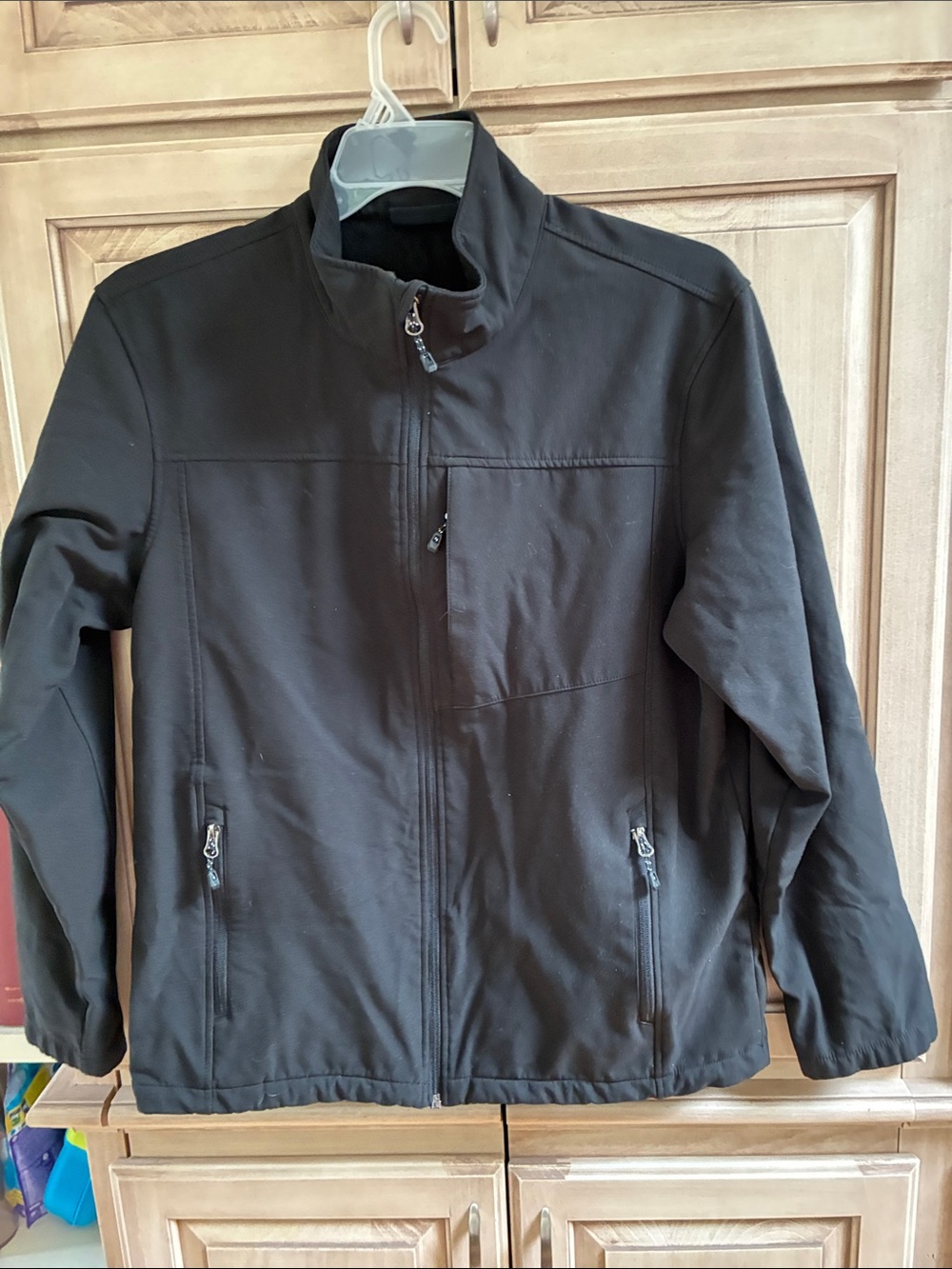 SwissTech Men's Black Softshell Jacket sz 38-40 M